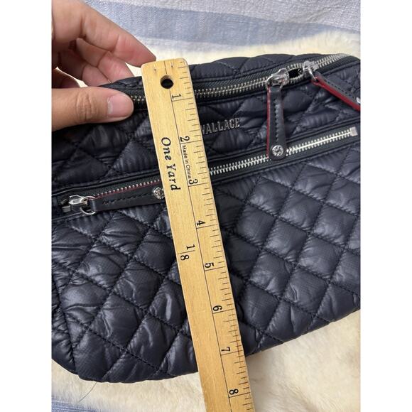 MZ Wallace Crossbody Metro Sling Bag Black Quilted Fanny - Picture 6 of 9